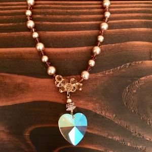 14.5" Heart Choker necklace. Beautiful!